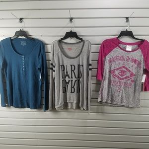 New 3 Pcs Women's Top Blouse Shirt Sweater Tank